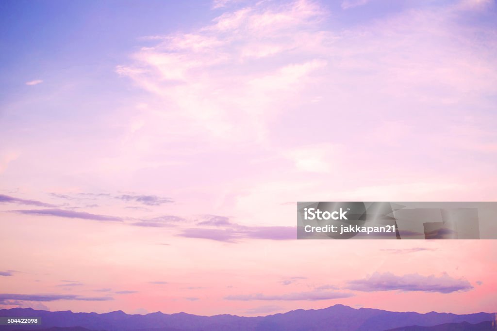 landscape beautiful sky Nature background of beautiful landscape - serenity and rose quartz color filter Sky Stock Photo
