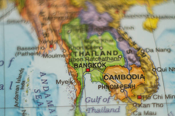 istock Thailand and Cambodia  Country Map . 504422348