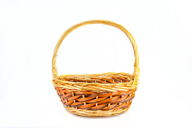 istock wicker basket isolated on a white background 504424538