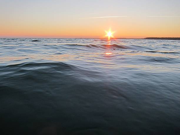 istock Sunset over the lake 504426450