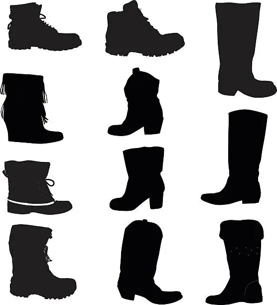 Vector illustration of All Boots