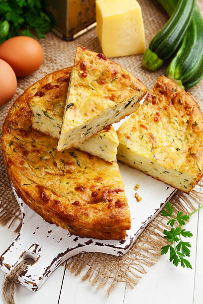 istock Zucchini pie with cheese and herbs 504427816