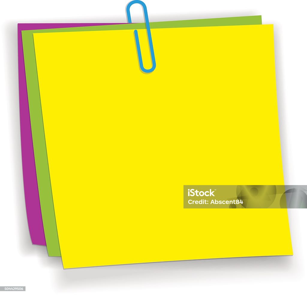Notes Yellow/pink Yellow Pink Green Sticky Notes Stock Illustration - Download Image Now ...
