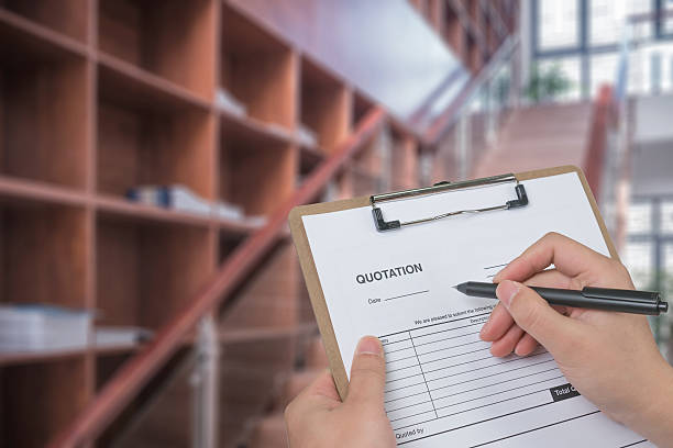 istock writing a quote for office room 504443732