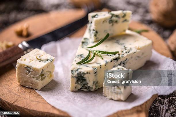 French Roquefort Cheese Stock Photo - Download Image Now - Roquefort Cheese, Gorgonzola, Fungal Mold