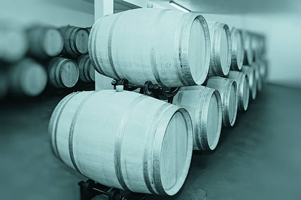 istock Barrels of Wine 504449626