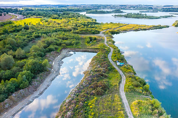 istock Aerial view on the lake 504450750