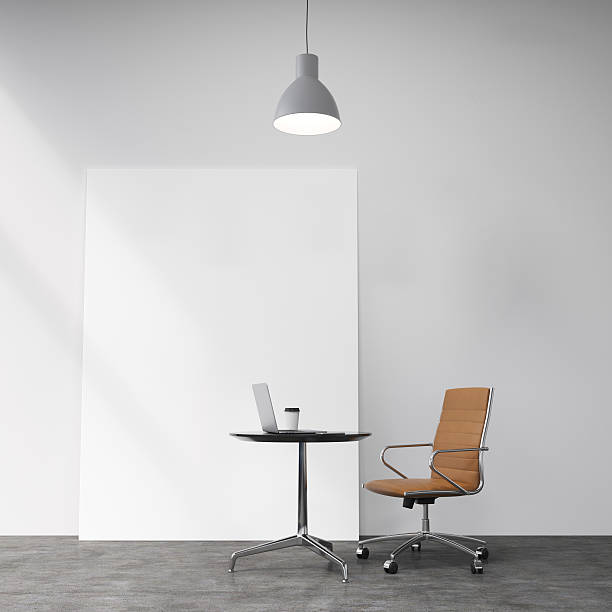 istock Castor chair  at the table 504453244