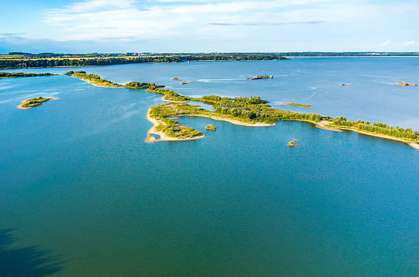 istock Aerial view on the lake 504457152