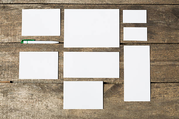 istock Mock up on wooden desk 504459504