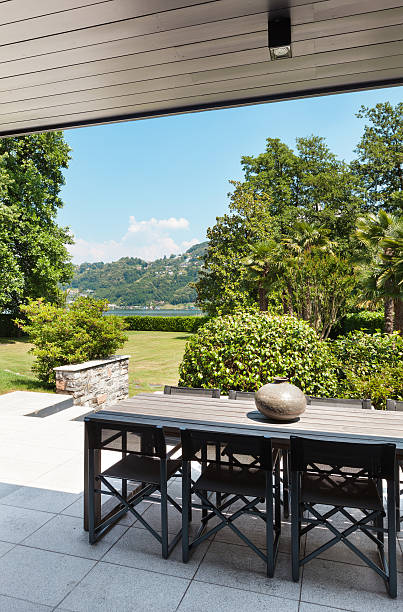 istock Beautiful patio of a villa 504482467