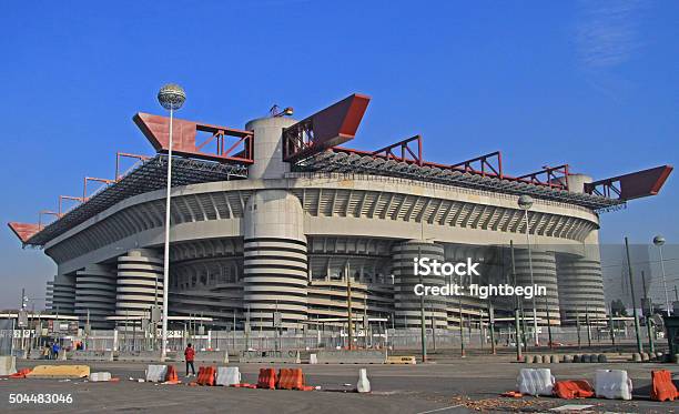 The Stadio Giuseppe Meazza Commonly Known As San Siro In Stock Photo - Download Image Now