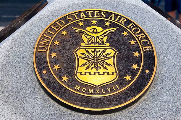 Cape Coral, Florida, USA – February 2, 2014:  Iraq War Monument Memorial Plaque of the United States Airforce at the Four Mile Cove Ecological Preserve in Cape Coral. 