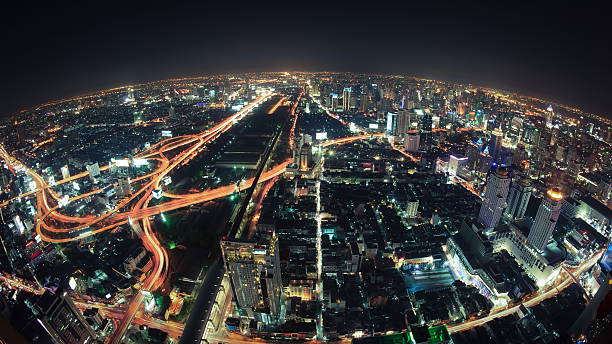 istock Cityscape night, Bangkok bird eye view 504485061