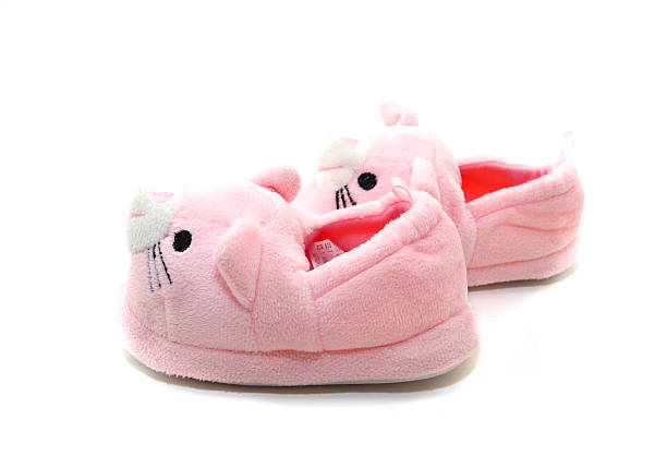 istock Pink Kids Slippers 504486078