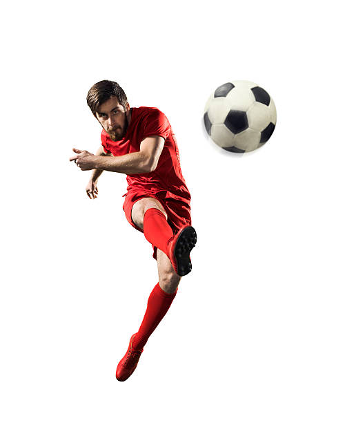 istock Isolated professional football player in action 504491324