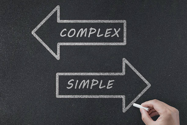 istock Simple or Complicated written on a blackboard 504491616