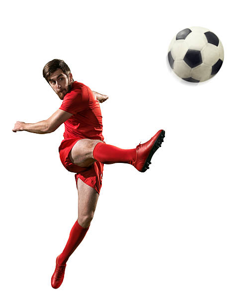 istock Isolated professional football player in action 504491822