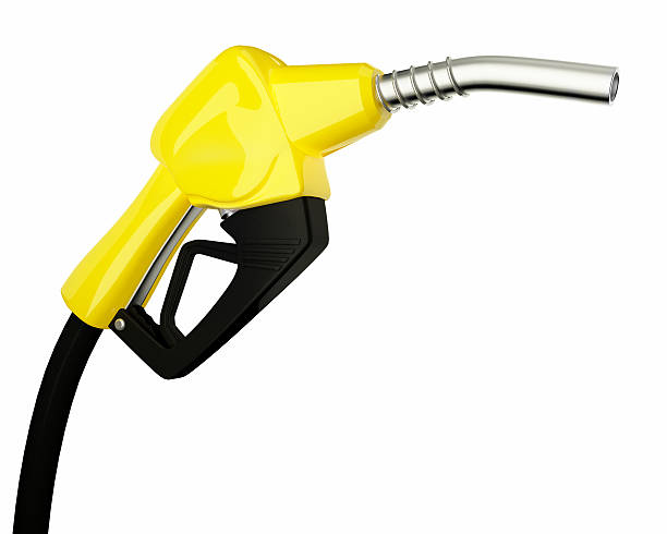 istock 3d Fuel nozzle with hose isolated on white background 504492626