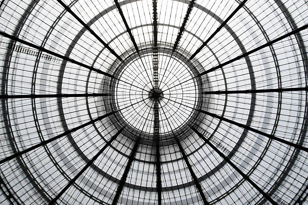 istock Double exposure photo of glass ceiling at two different zooms 504493554