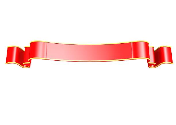 istock Red ribbon twist 504508175