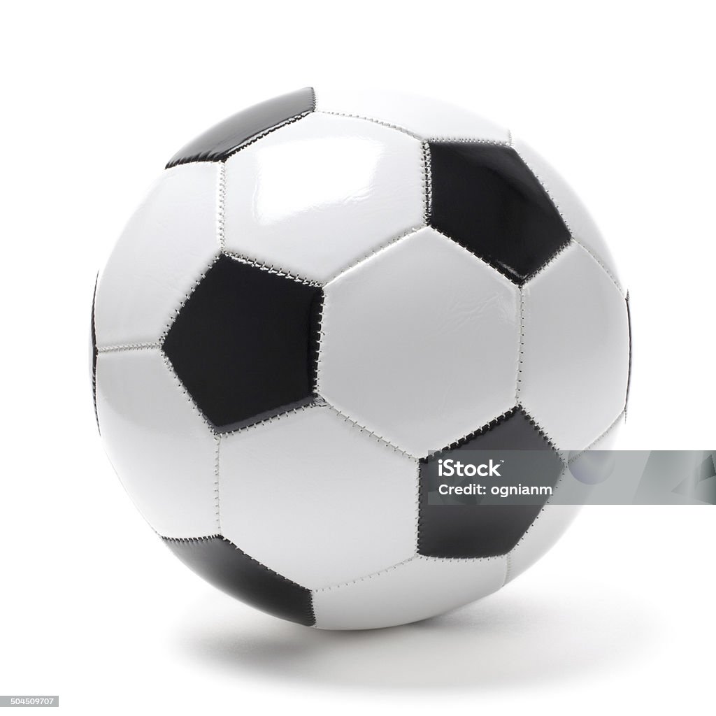 Bola de futebol em areias brancas de fotos do acervo - Foto de stock de Bola royalty-free