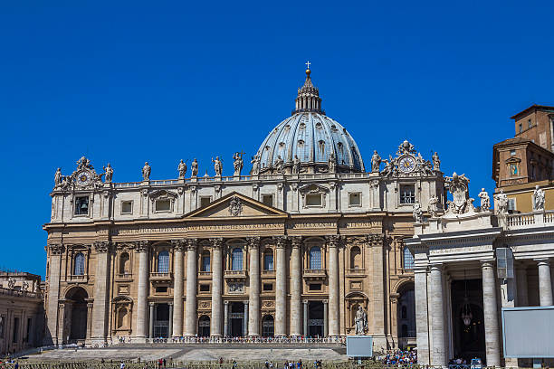 세인트 피터즈 성당 (바티칸 - vatican dome michelangelo europe 뉴스 사진 이미지