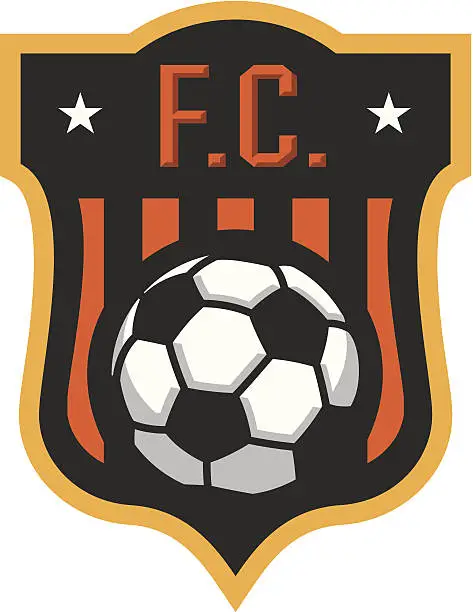 Vector illustration of Soccer F.C. Crest