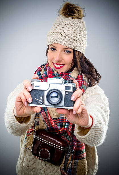 istock Smiling female photographer with a 504522252