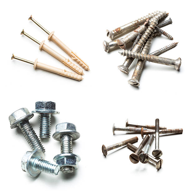 istock screw isolated on the white backgrounds 504522836