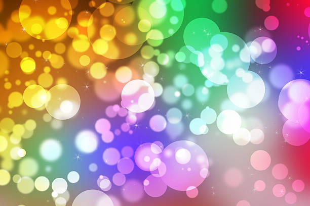 istock Abstract illustration bokeh light on blue background 504525222