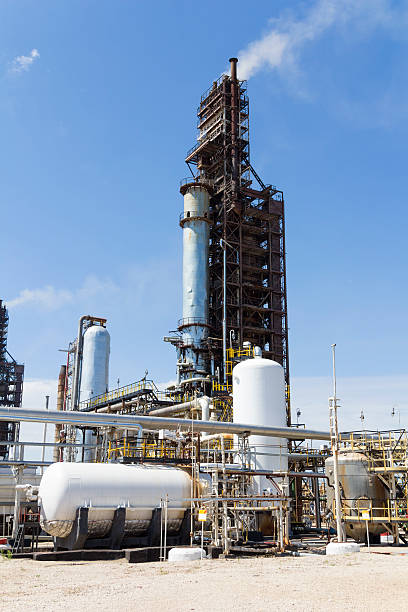 istock Industrial of refinery tower 504525944