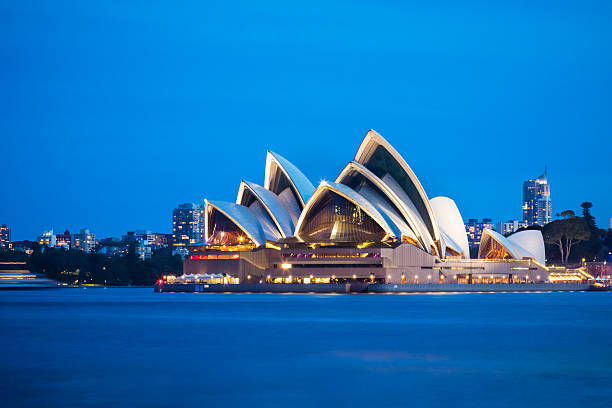 de la ópera de sydney - sydney opera house sydney harbor opera house bright fotografías e imágenes de stock