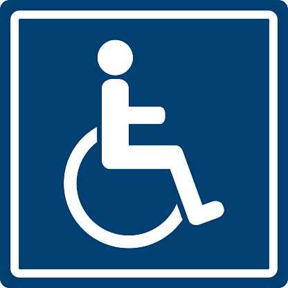 Vector illustration of handicap sign.