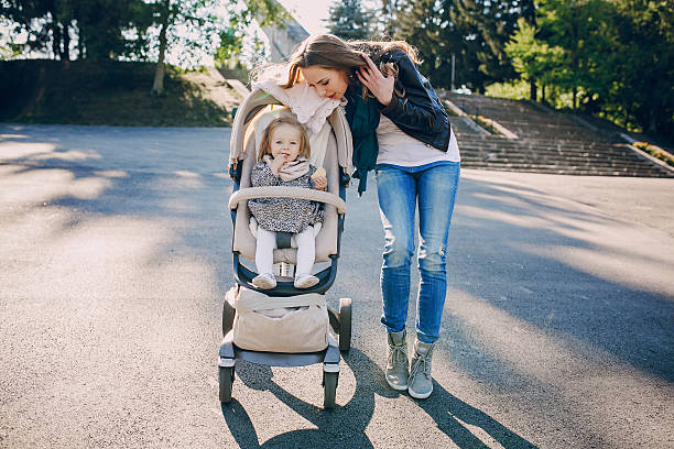 istock Family walk in the park 504529396