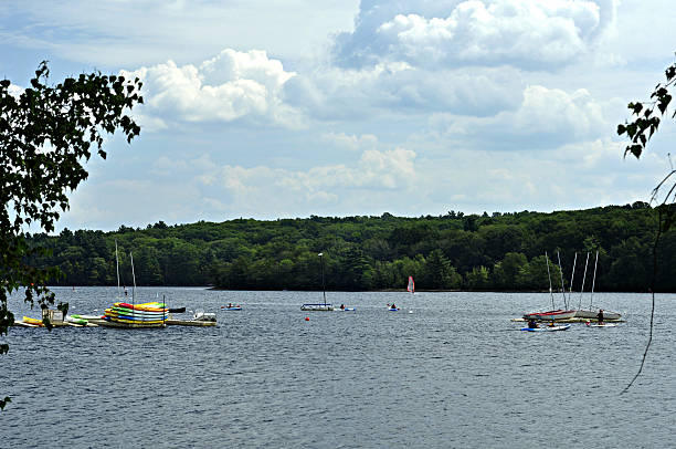 istock Lake with Boats and Kayaks 504531418