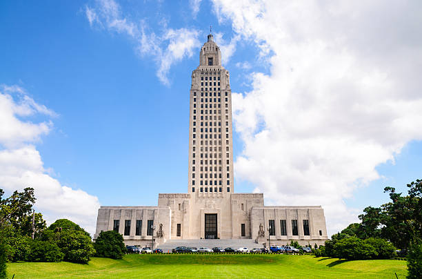 Louisiana State Capitol stock photo