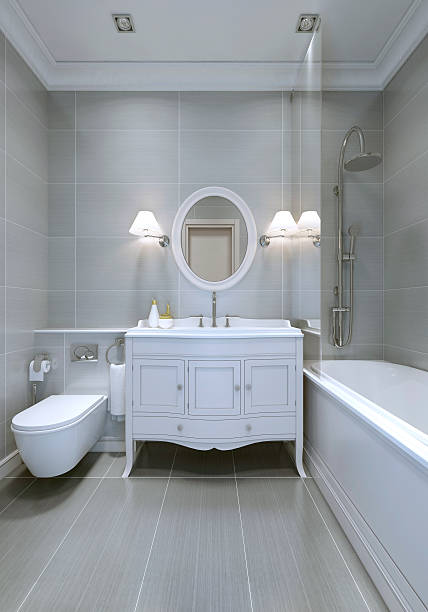 istock Design of classic bathroom 504533938