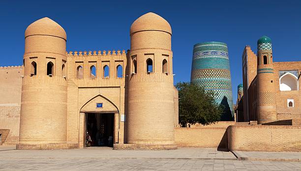 istock wall of Itchan Kala (Ichon Qala) - Khiva 504534294