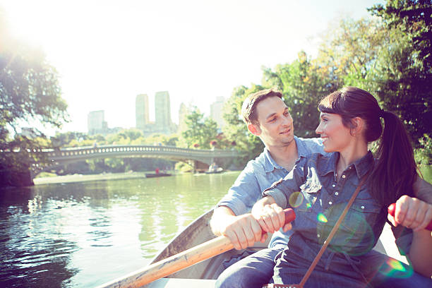 istock Romantic couple on boat 504534328