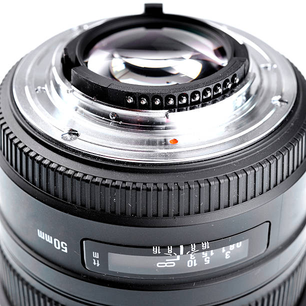 istock Portrait 85mm lens isolated on white. 504539060