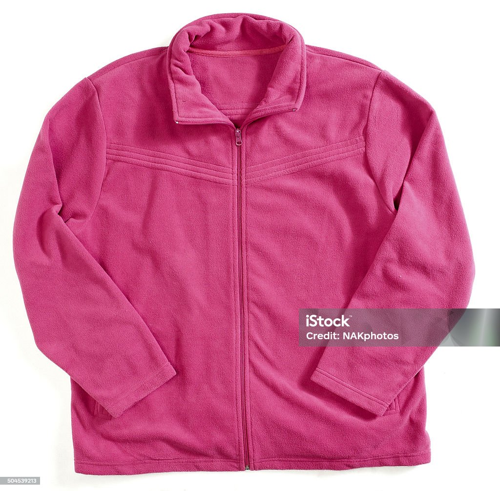 Pink fleece jacket pink fleece jacket Fleece Coat Stock Photo