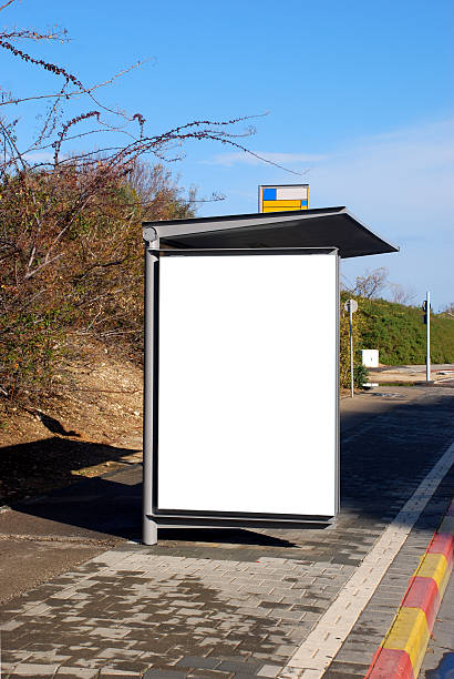 istock Blank white Sign on Bus station 504539680