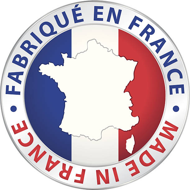 illustrations, cliparts, dessins animés et icônes de fabriqué en france. vecteur garanti label. - fabriqué en france