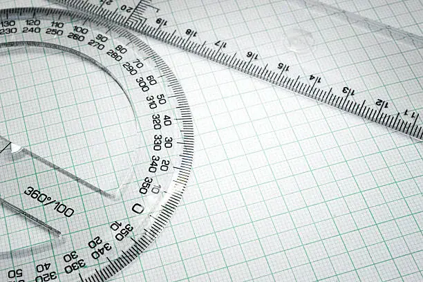 graph paper and protractor