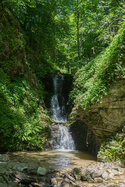 istock Mountain waterfall in Elatohori, Katerini. 504541743