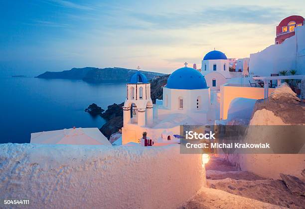 Santorini Greece Stock Photo - Download Image Now - Santorini, Greece, Sunset