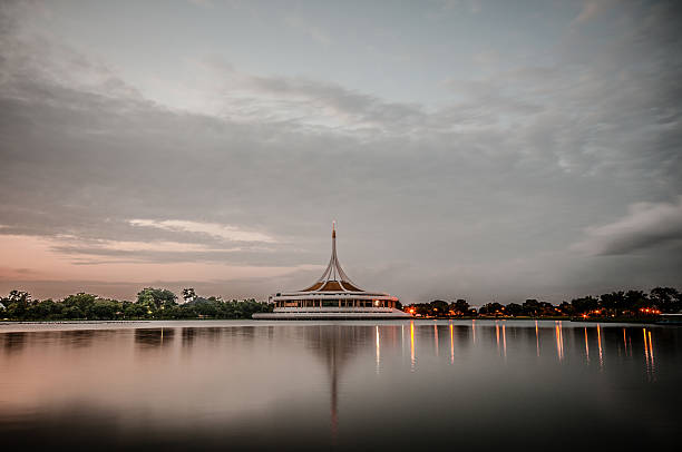 istock Sunset at Suanluang Rama 9 Park, Thailand 504544997