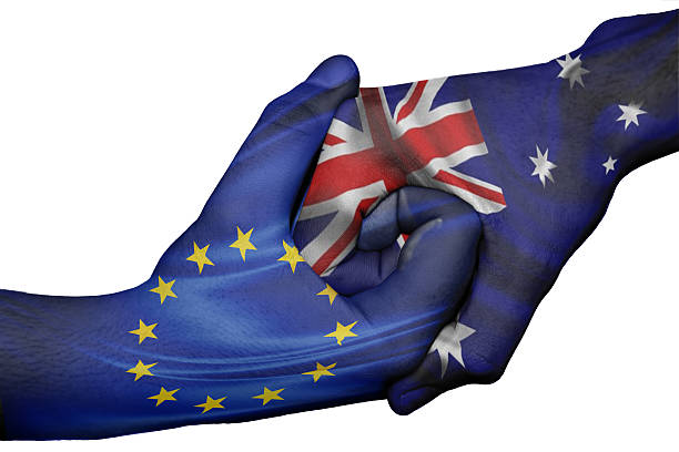 istock Handshake between European Union and Australia 504564729