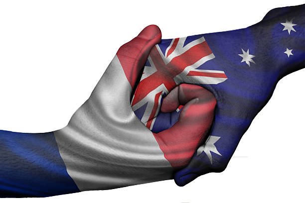 istock Handshake between France and Australia 504564731